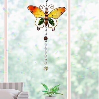 Κρεμαστά Wind Chimes Suncatchers Outdoor Wind Butterfly Hummingbird Κρυστάλλινη μπάλα Πρίσμα Στολίδι Διακόσμηση κήπου