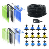 Θερμοκηπίου Potted Curved Arrow Dropper Micro Drip System 2L4L8L Pressure Compensation Dripper 3/5mm 2/4-way Irrigation Kit