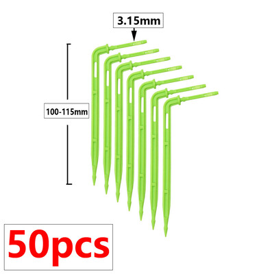 Θερμοκηπίου Potted Curved Arrow Dropper Micro Drip System 2L4L8L Pressure Compensation Dripper 3/5mm 2/4-way Irrigation Kit