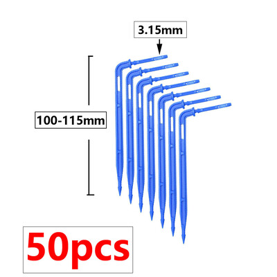 Θερμοκηπίου Potted Curved Arrow Dropper Micro Drip System 2L4L8L Pressure Compensation Dripper 3/5mm 2/4-way Irrigation Kit