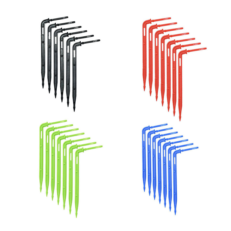 Оранжерия Капкомер с извита стрелка в саксия Микро капкова система 2L4L8L Капкомер за компенсиране на налягането 3/5 mm 2/4-посочен комплект за напояване