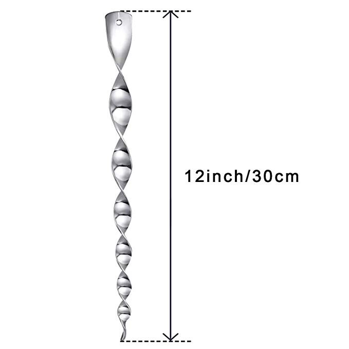 3/6 бр. Въртящ се прът за отблъскване на птици Отразителен прът Защита на околната среда Селскостопански външен преносим плашещ за птици