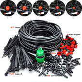 Σύστημα στάγδην άρδευσης θερμοκηπίου 15M-30M DIY Αυτόματο Πότισμα Εύκαμπτος σωλήνας κήπου Μικροστάγδην κιτ ποτίσματος με ρυθμιζόμενους σταλάκτες