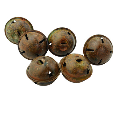 Ρουστίκ Iron Tin Μεταλλικό Vintage jingle Bells σκουριασμένα ατού Κουδούνια για γιρλάντα Χειροτεχνία Στεφάνι Στολίδια εξοχικού σπιτιού Χριστουγεννιάτικη διακόσμηση