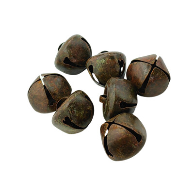 Ρουστίκ Iron Tin Μεταλλικό Vintage jingle Bells σκουριασμένα ατού Κουδούνια για γιρλάντα Χειροτεχνία Στεφάνι Στολίδια εξοχικού σπιτιού Χριστουγεννιάτικη διακόσμηση