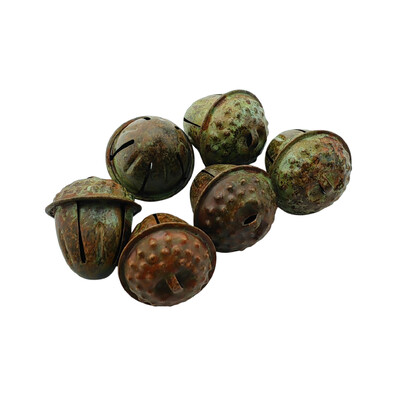Ρουστίκ Iron Tin Μεταλλικό Vintage jingle Bells σκουριασμένα ατού Κουδούνια για γιρλάντα Χειροτεχνία Στεφάνι Στολίδια εξοχικού σπιτιού Χριστουγεννιάτικη διακόσμηση