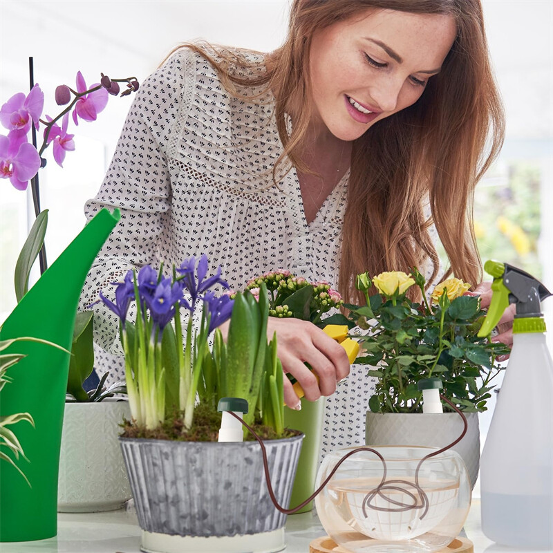 10 бр. Самополивни колове Автоматично капково напояване на растения Устройства за поливане на домашни растения за саксийни растения за закрито и открито