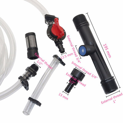 1/2",3/4",1" Irrigation Venturi Fertilizer Mixer Injectors Kit Agriculture Garden Water Tube Garden Hot Tub Spa Έγχυση όζοντος