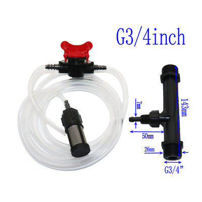 1/2",3/4",1" Irrigation Venturi Fertilizer Mixer Injectors Kit Agriculture Garden Water Tube Garden Hot Tub Spa Έγχυση όζοντος