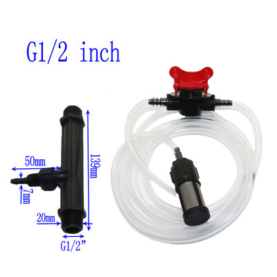 1/2",3/4",1" Irrigation Venturi Fertilizer Mixer Injectors Kit Agriculture Garden Water Tube Garden Hot Tub Spa Έγχυση όζοντος