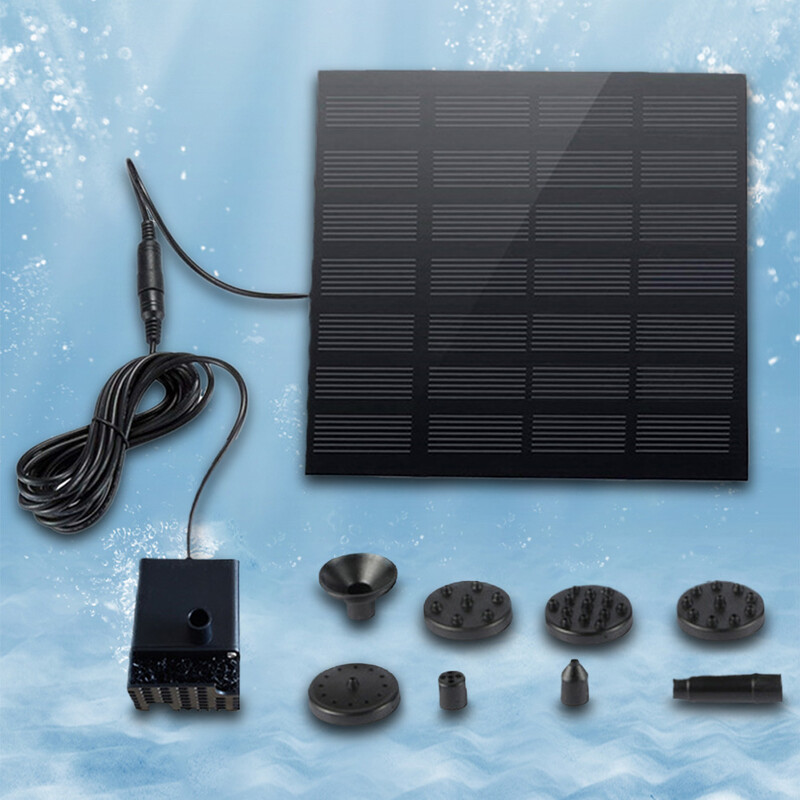 Päikeseenergia purskkaev õues linnuvanni purskkaev Ujuv päikeseenergial töötav tiigipump kalapaagi akvaariumi sisehoovi aiakaunistuseks