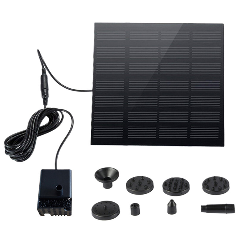 Päikeseenergia purskkaev õues linnuvanni purskkaev Ujuv päikeseenergial töötav tiigipump kalapaagi akvaariumi sisehoovi aiakaunistuseks