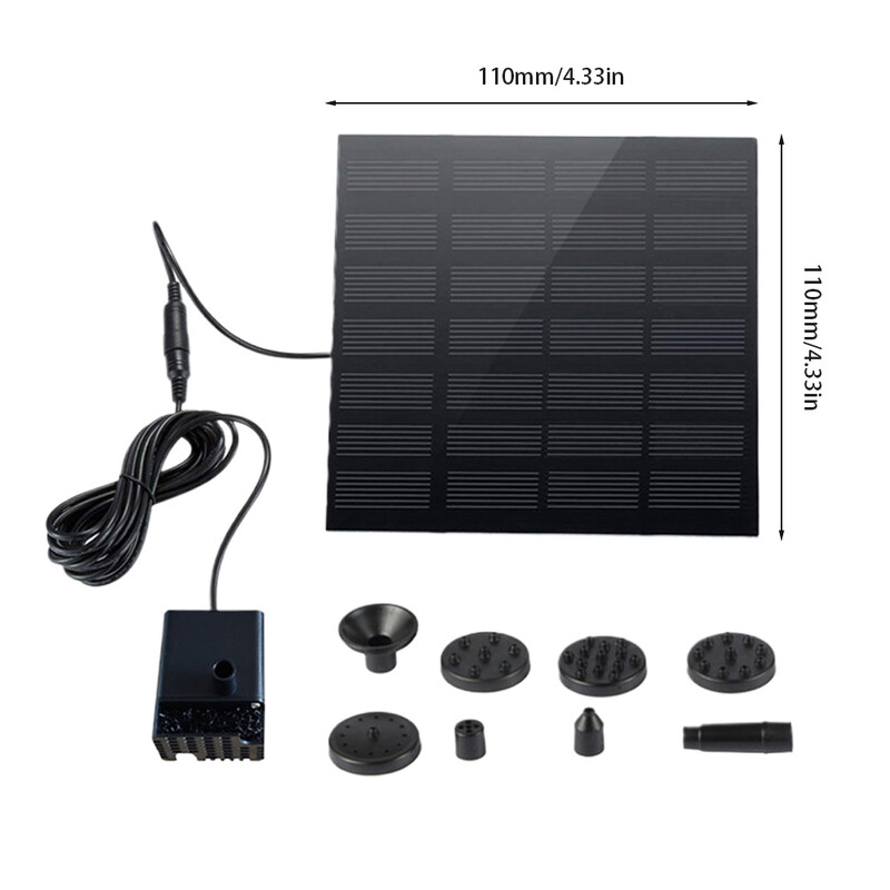 Päikeseenergia purskkaev õues linnuvanni purskkaev Ujuv päikeseenergial töötav tiigipump kalapaagi akvaariumi sisehoovi aiakaunistuseks