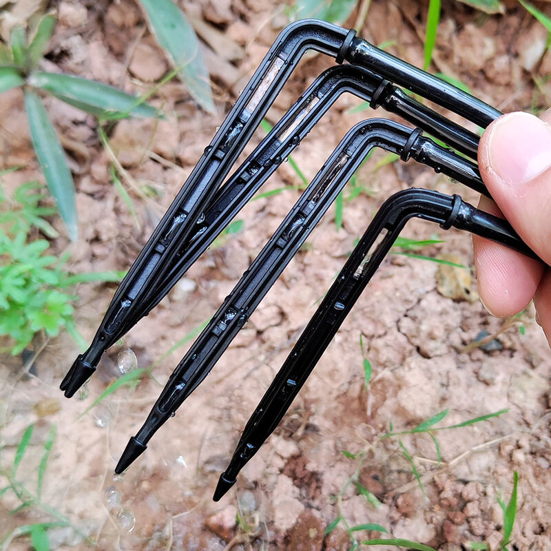 WUJIE Парниково капково напояване 4-посочна 3/5 мм капкова стрелка 2-посочна система за напояване на трансмитер за бонсай градина 10/20 комплекта