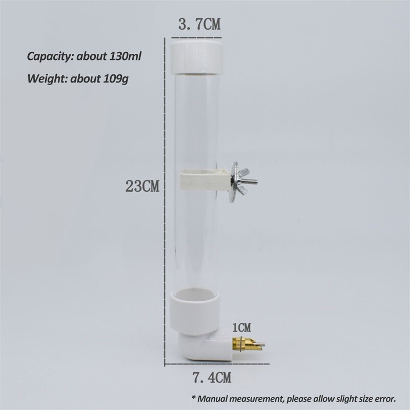 Пластмасова бутилка за папагал Дозатор за вода Хранилка Клетка Висящо домашно куче Морско свинче Катерица Заек Глава за пиене Тръбен фонтан