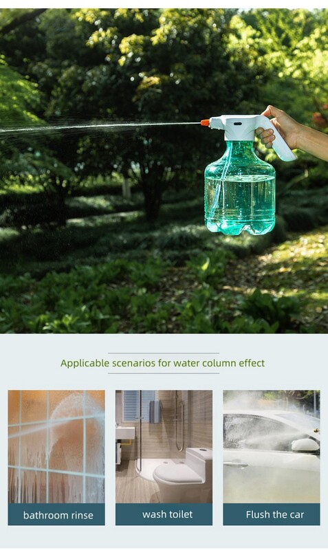 Електрическа кана за поливане 3L Два режима на пръскане/C-интерфейс Зареждане Регулируем спринклер Почистване Дезинфекцираща пръскачка Градинарство