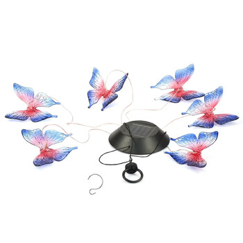 1 Pack Solar Butterfly Wind Light Chime Light που αλλάζει χρώμα εξωτερικού ηλιακού κήπου Διακοσμητικά φωτάκια για διακόσμηση Χριστουγεννιάτικου πάρτι στην πίσω αυλή