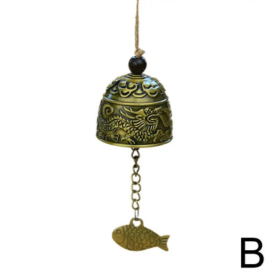 1 τμχ Δράκος/ψάρι Feng Shui Bell Blessing Good Luck Fortune Crafts Κουδούνι Διακοσμητικό μενταγιόν Κουδούνι Διακοσμητικό κρεμαστό κρεμαστό W B5i6