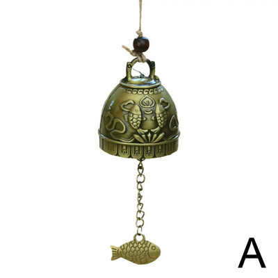1 τμχ Δράκος/ψάρι Feng Shui Bell Blessing Good Luck Fortune Crafts Κουδούνι Διακοσμητικό μενταγιόν Κουδούνι Διακοσμητικό κρεμαστό κρεμαστό W B5i6