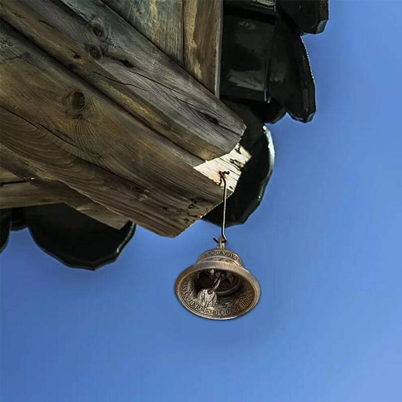 Декорация на звънец за Хелоуин, врата, прозорец, градина, висяща стена, устойчива на ръжда висулка, многофункционална домашна вятърна камбанка
