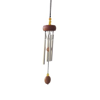 Wood Stock Wind Chimes Κήπος Κρεμαστός εξωτερικός χώρος Ασημένιο κράμα Πολύχρωμη διακόσμηση σπιτιού Μεταλλικό ξύλο E6E1