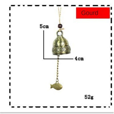Vintage Carve Wind Chimes Bell Χάλκινη αυλή Διακόσμηση κήπου Windbell υπαίθριο κρεμαστό σπίτι ναός στολίδι κινέζικο στυλ
