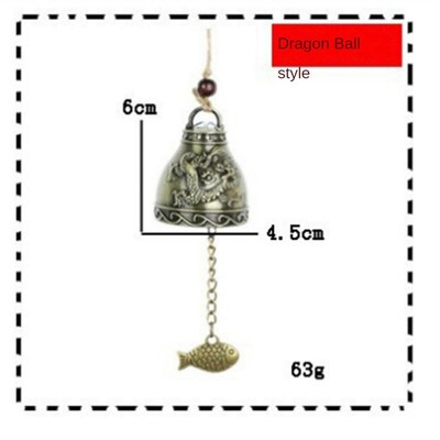 Vintage Carve Wind Chimes Bell Χάλκινη αυλή Διακόσμηση κήπου Windbell υπαίθριο κρεμαστό σπίτι ναός στολίδι κινέζικο στυλ