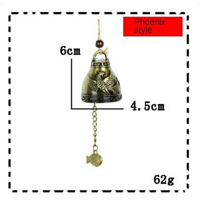 Vintage Carve Wind Chimes Bell Χάλκινη αυλή Διακόσμηση κήπου Windbell υπαίθριο κρεμαστό σπίτι ναός στολίδι κινέζικο στυλ
