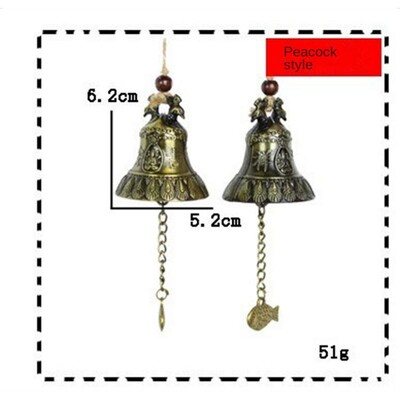 Vintage Carve Wind Chimes Bell Χάλκινη αυλή Διακόσμηση κήπου Windbell υπαίθριο κρεμαστό σπίτι ναός στολίδι κινέζικο στυλ