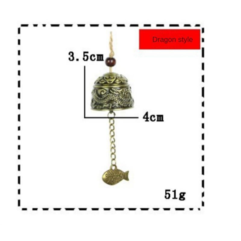 Vintage Carve Wind Chimes Bell Copper Yard Garden Decor Windbell Outdoor Visa Home Temple Ornament Chinese Style