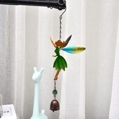 Iron Wind Chime Creative Angel Bell μενταγιόν χρωματιστό ξωτικό Wind Chime Διακόσμηση πόρτας αυλής