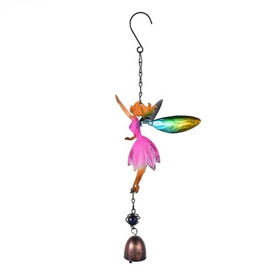 Iron Wind Chime Creative Angel Bell μενταγιόν χρωματιστό ξωτικό Wind Chime Διακόσμηση πόρτας αυλής