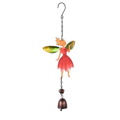 Iron Wind Chime Creative Angel Bell μενταγιόν χρωματιστό ξωτικό Wind Chime Διακόσμηση πόρτας αυλής