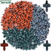 SPRYCLE 200 ΤΕΜ. 2L 4L 8L/H Αντιστάθμιση πίεσης Πότισμα με σταγόνες Εκπομπός Dripper Garden Watering 4/7MM 1/4INCH PE Hose Θερμοκήπιο