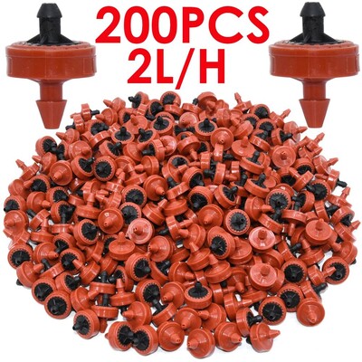 SPRYCLE 200 ΤΕΜ. 2L 4L 8L/H Αντιστάθμιση πίεσης Πότισμα με σταγόνες Εκπομπός Dripper Garden Watering 4/7MM 1/4INCH PE Hose Θερμοκήπιο