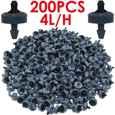 SPRYCLE 200 ΤΕΜ. 2L 4L 8L/H Αντιστάθμιση πίεσης Πότισμα με σταγόνες Εκπομπός Dripper Garden Watering 4/7MM 1/4INCH PE Hose Θερμοκήπιο