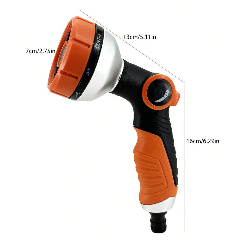 Kõrgsurve multifunktsionaalne veepüstol, käeshoitav mugav kastmine aia kastmiseks, aiatarbed ja tööriistad