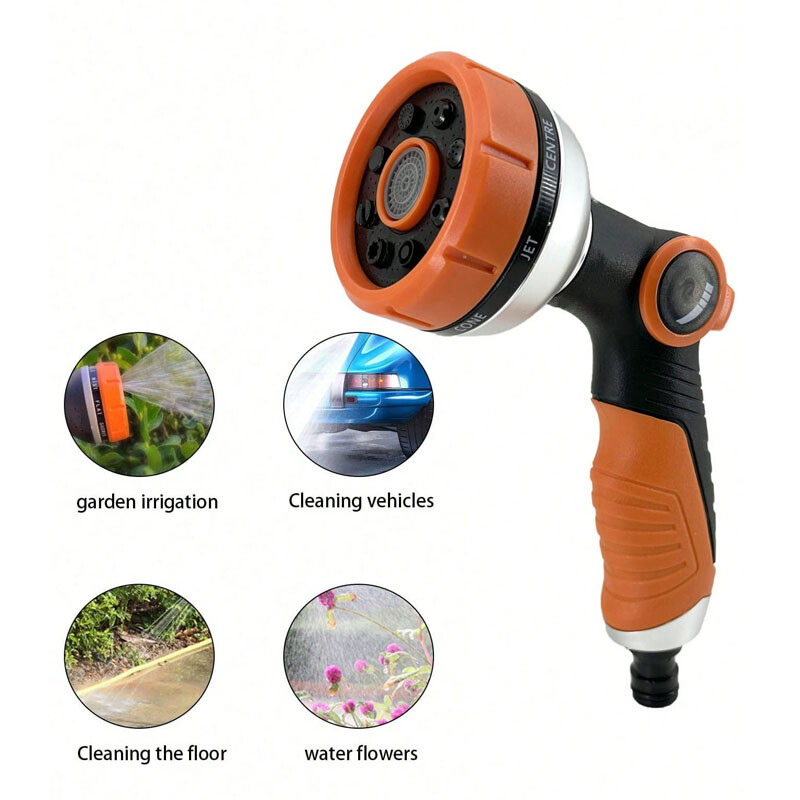 Kõrgsurve multifunktsionaalne veepüstol, käeshoitav mugav kastmine aia kastmiseks, aiatarbed ja tööriistad