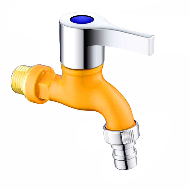 Градински балкон Кран за вода 1/2" външна резба Стенен монтаж Кран за перална машина Пластмасов маркуч за вода Бърз конектор