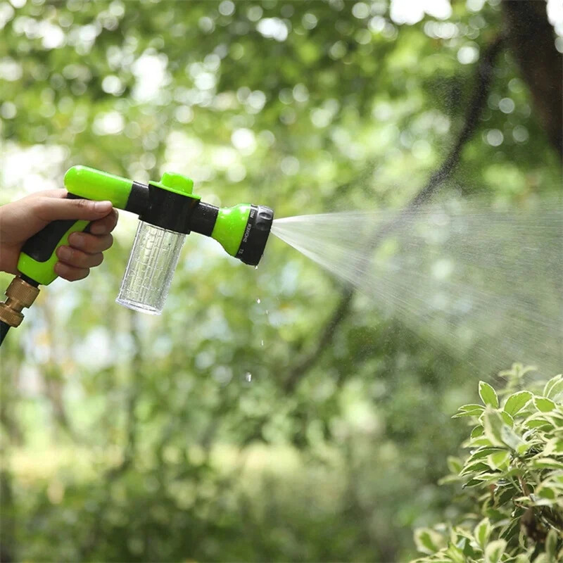 Reguleeritav 8 mustriga veepüstol Taim Lille Muru Köögiviljade kastmispüstol Autopesu Maja puhastusveepüstol