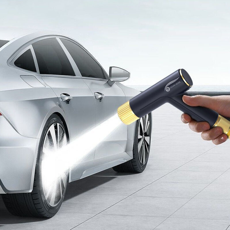 Aiavihmutil on mitu režiimi ja otsikut saab pöörata ja reguleerida, kasutada aia kastmisvahendina