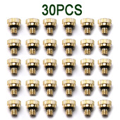 30 τεμ. Κλωστή 10/24" 0,1/0,2/0,3/0,4 mm Ακροφύσια ομίχλης ορείχαλκου Ψεκαστήρες ψεκασμού φυτών θερμοκηπίου κήπου
