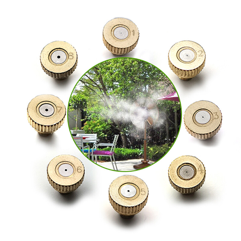 30 tk 10/24" keermega 0,1/0,2/0,3/0,4 mm messingist udupihustid Aia kasvuhoone lilletaimede kastmissüsteem pihustavad pihustid