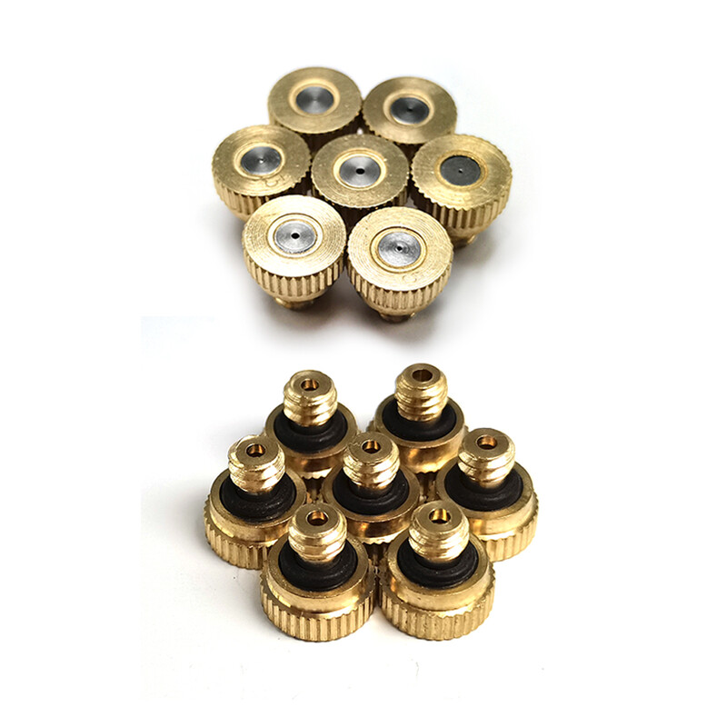 30 tk 10/24" keermega 0,1/0,2/0,3/0,4 mm messingist udupihustid Aia kasvuhoone lilletaimede kastmissüsteem pihustavad pihustid