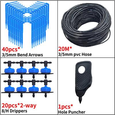 OASIS Greenhouse Drip Irrigation 4-way 3/5mm Drip Arrow Σύστημα ποτίσματος πομπού 2 δρόμων για Bonsai Garden 10/20set