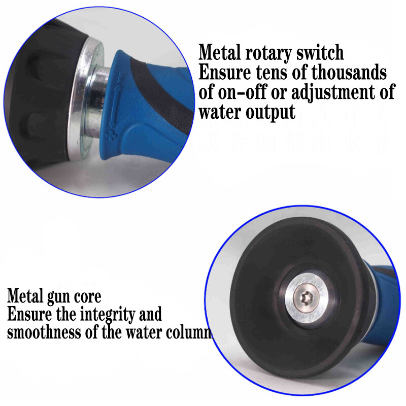 Vejos purškimo laistymo reguliuojami režimai Sodo įrankiai, skirti sodo plovimui automobiliui aukšto slėgio vandens reguliuojama žarna purškimo antgalis