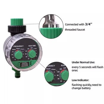 Garden Ball Valve Automatic Electronic Water Timer Home Garden Irigation Timer 0 Σύστημα ελέγχου πίεσης νερού λειτουργίας