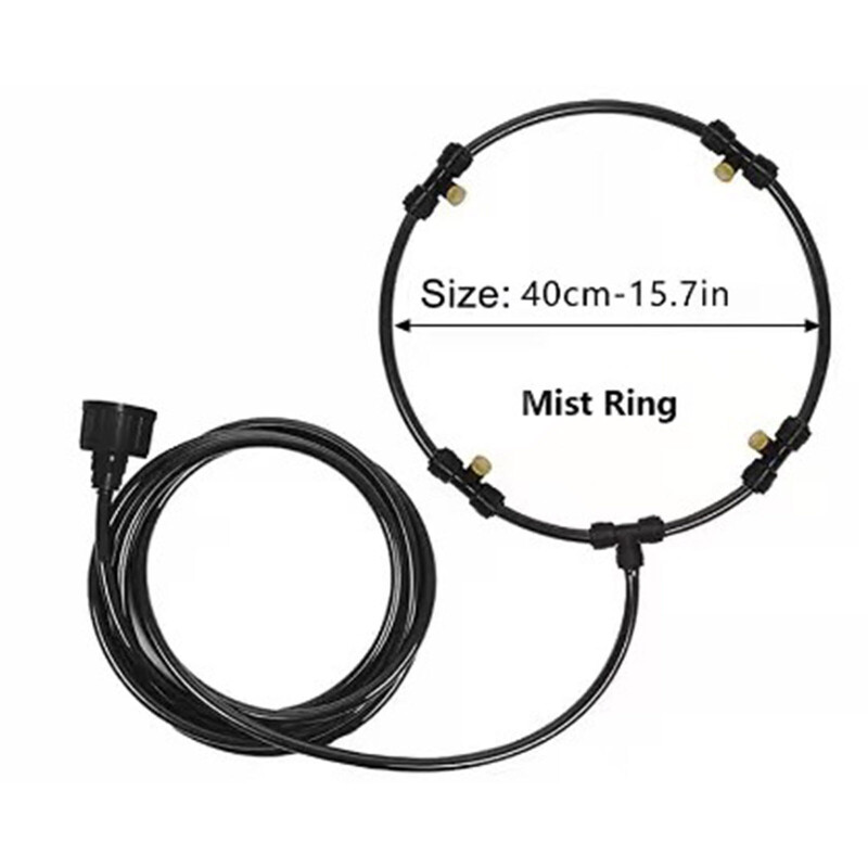 16-tolline uduventilaator Cool Patio Water Mister pihustikomplekt väliaia jahutamiseks