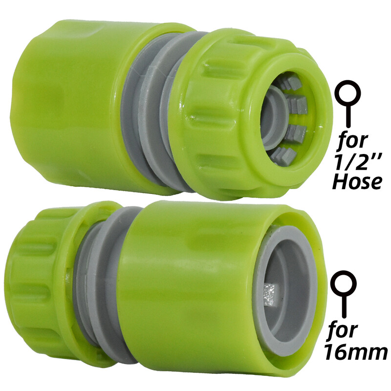 5 tk 1/2-tolline aiaveevoolik 16 mm toru kiirühendus kraani adapteri parandamine kastmise kastmise pikendus kasvuhoone