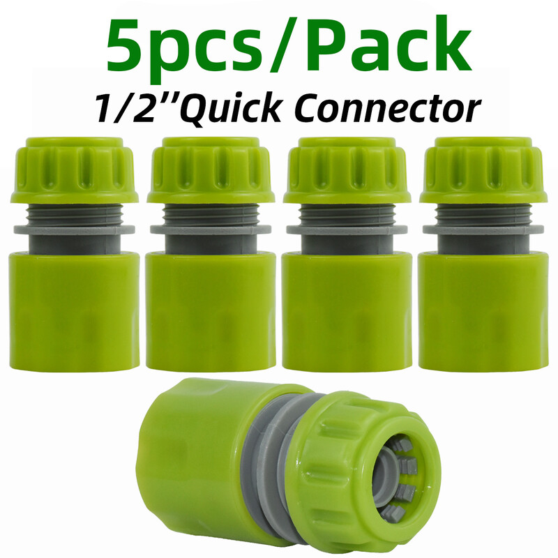 5 tk 1/2-tolline aiaveevoolik 16 mm toru kiirühendus kraani adapteri parandamine kastmise kastmise pikendus kasvuhoone